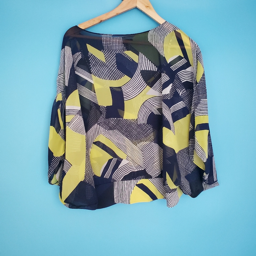 Alfani Size Small Cape Sleeve Blouse